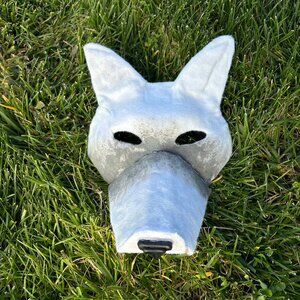White Wolf Therian Mask